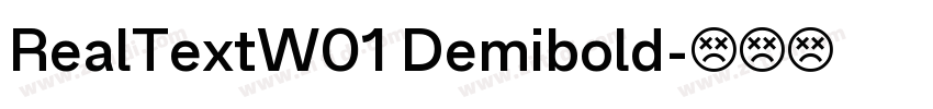 RealTextW01 Demibold字体转换